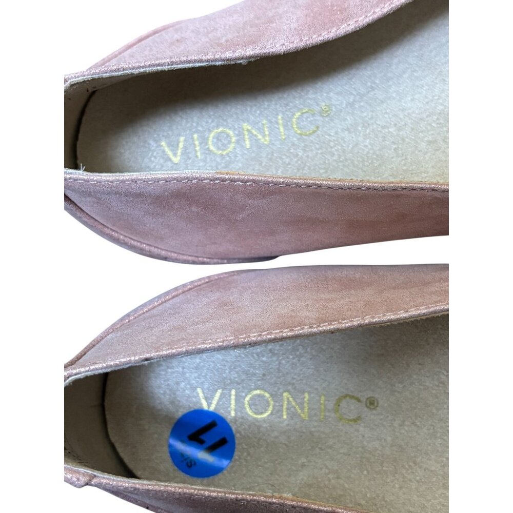 Vionic Pink Bow Knot Flats Size 11 - Picture 9 of 10